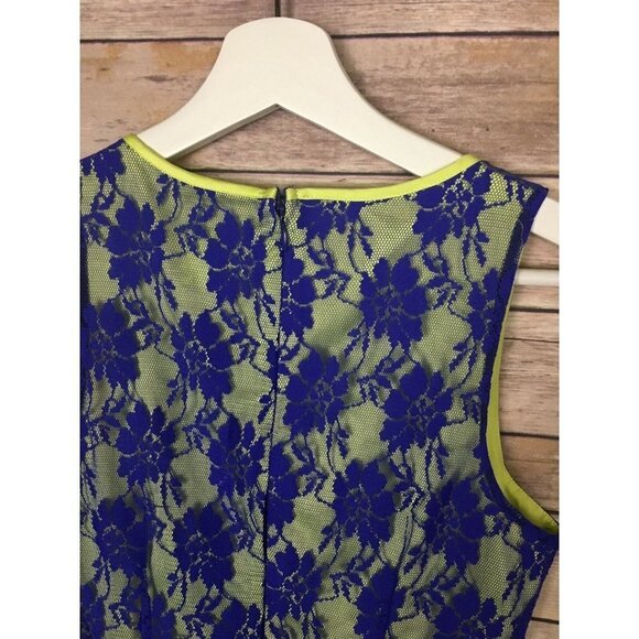 Mac And Jac Small Sleeveless Dress Lace Overlay - Picture 6 of 7